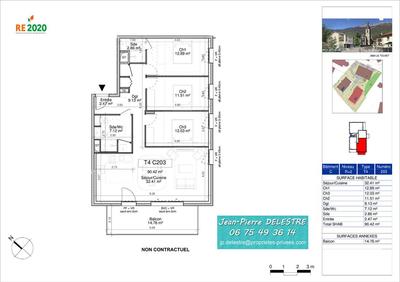 Appartement - 90 m² - 4 pièces