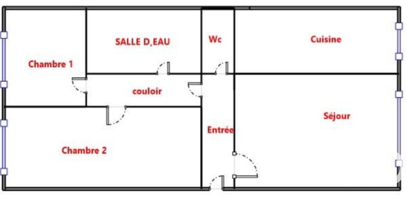 Appartement - 67 m² - 3 pièces
