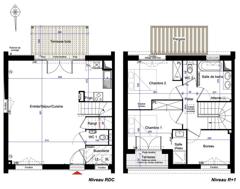 Maison contemporaine - 83 m² - 4 pièces