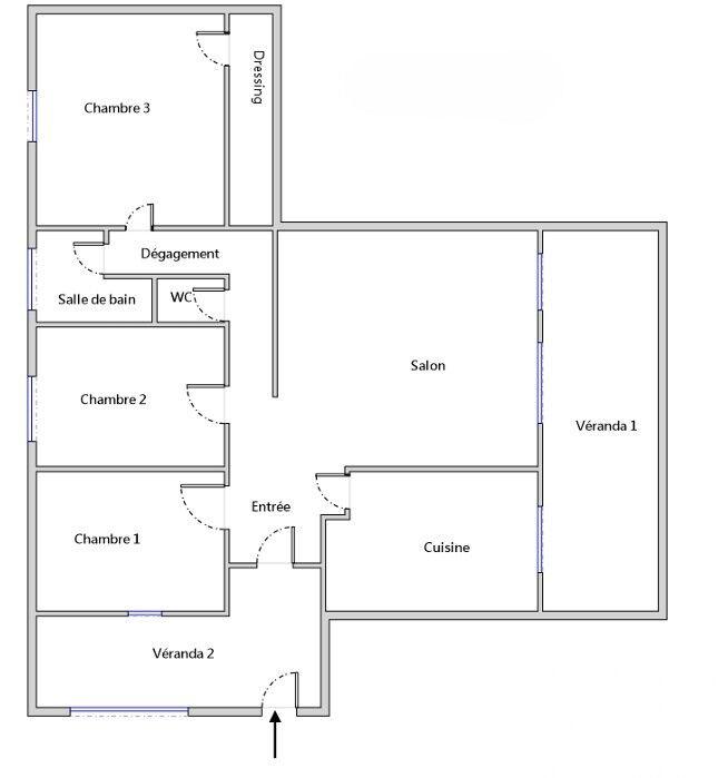 Appartement - 90 m² - 4 pièces