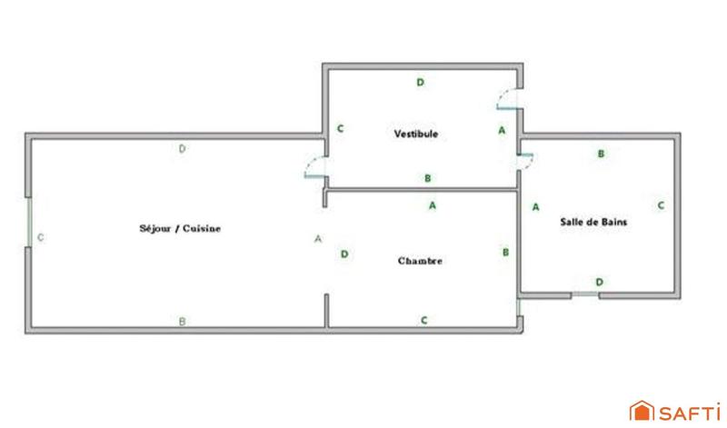 Appartement - 26 m² - 1 pièce