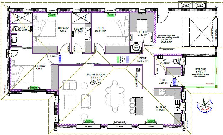 Maison - 112 m² - 4 pièces