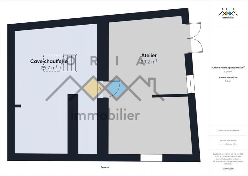 Maison de village - 96 m² - 3 pièces