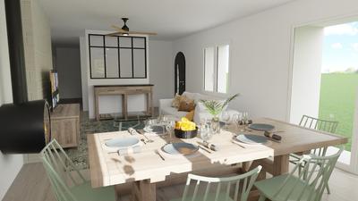 Fermette - 200 m² - 5 pièces