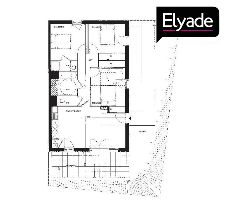 Appartement - 77 m² - 4 pièces