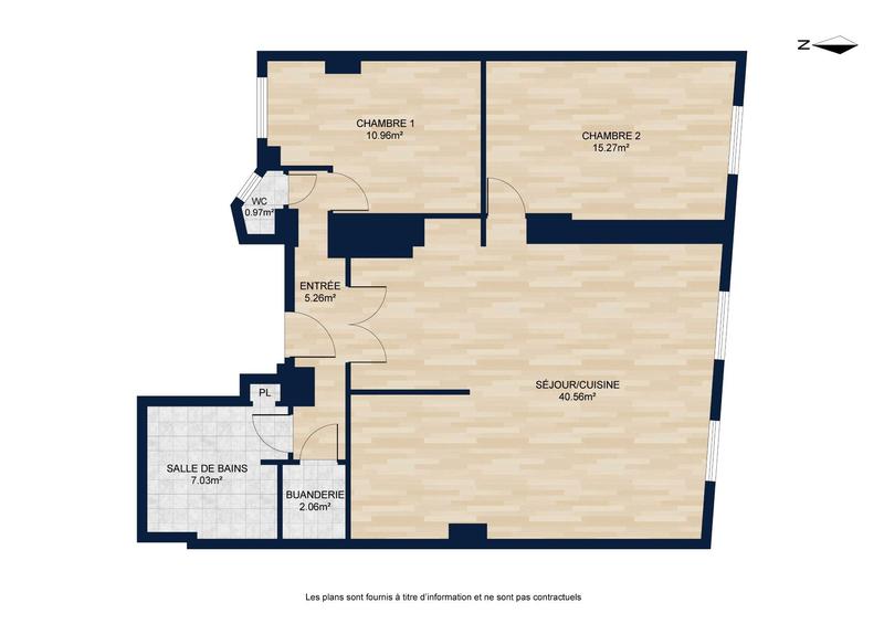 Appartement - 82 m² - 3 pièces