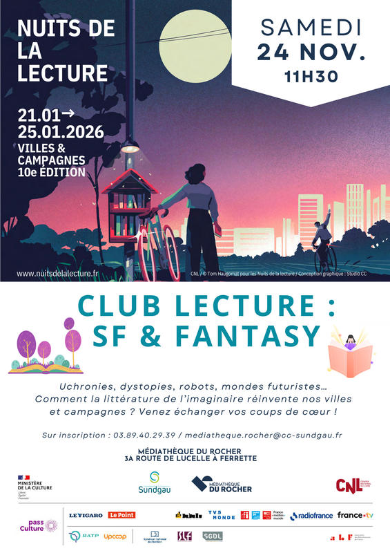 Club lecture - Sf, fantastique et fantasy - Tout public