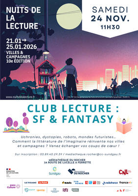 Club lecture - Sf, fantastique et fantasy - Tout public