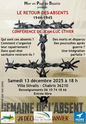 Conférence &quot;Le Retour des absents&quot;
