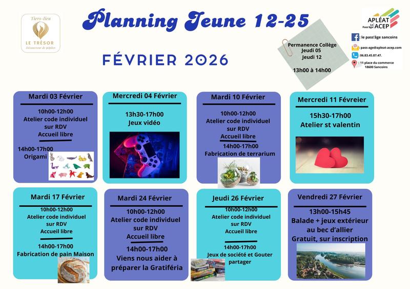 Le Pass’Âge - Activités Jeunes 12–25 ans