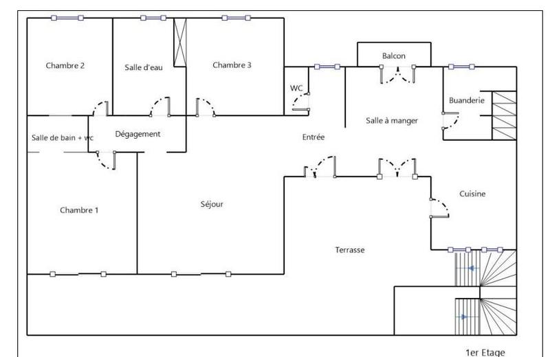 Appartement - 138 m² - 6 pièces