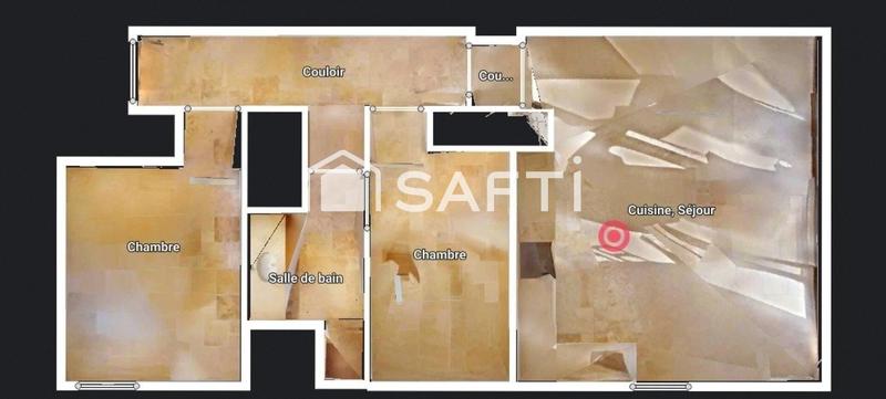 Appartement - 82 m² - 3 pièces