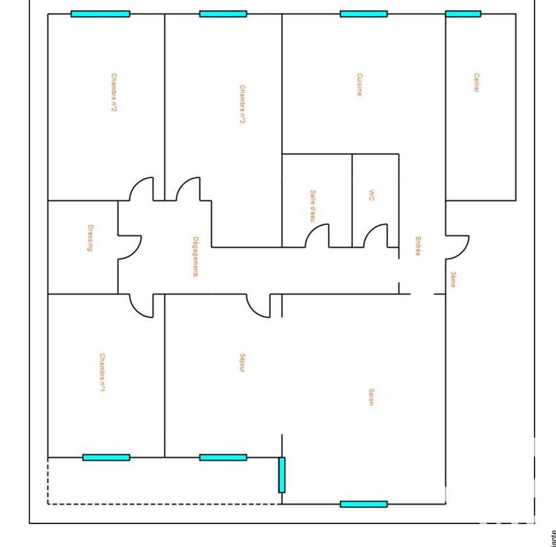 Appartement - 105 m² - 5 pièces