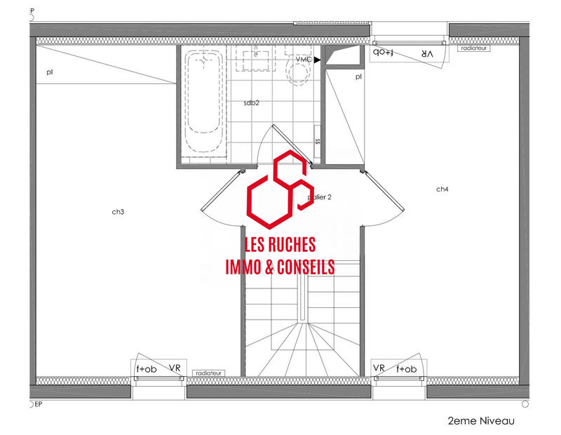 Duplex - 104 m² - 5 pièces