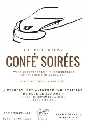 Confé' Soirées - Peugeot, une aventure industrielle de plus de 200 ans
