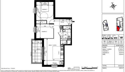 Appartement - 83 m² - 4 pièces