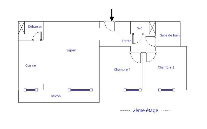 Appartement - 53 m² - 3 pièces