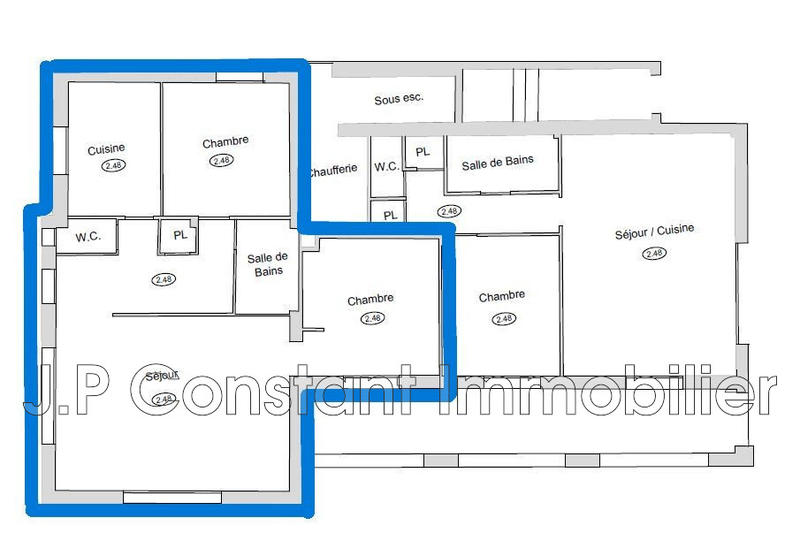 Appartement - 68 m² - 3 pièces