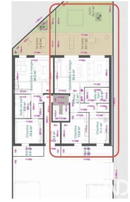 Appartement - 75 m² - 3 pièces