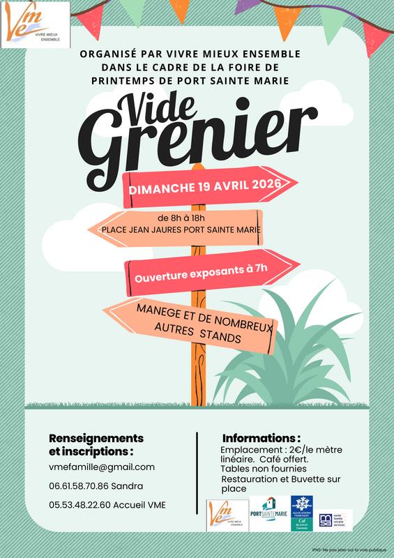 Vide grenier foire de printemps