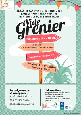 Vide grenier foire de printemps