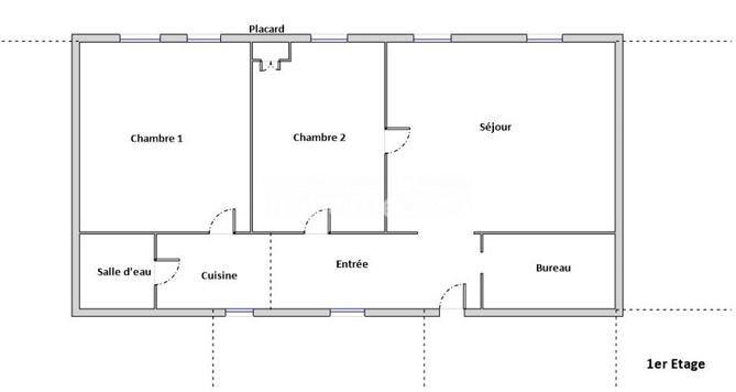 Appartement - 89 m² - 3 pièces