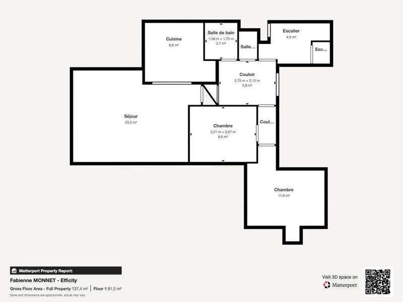 Appartement - 105 m² - 5 pièces