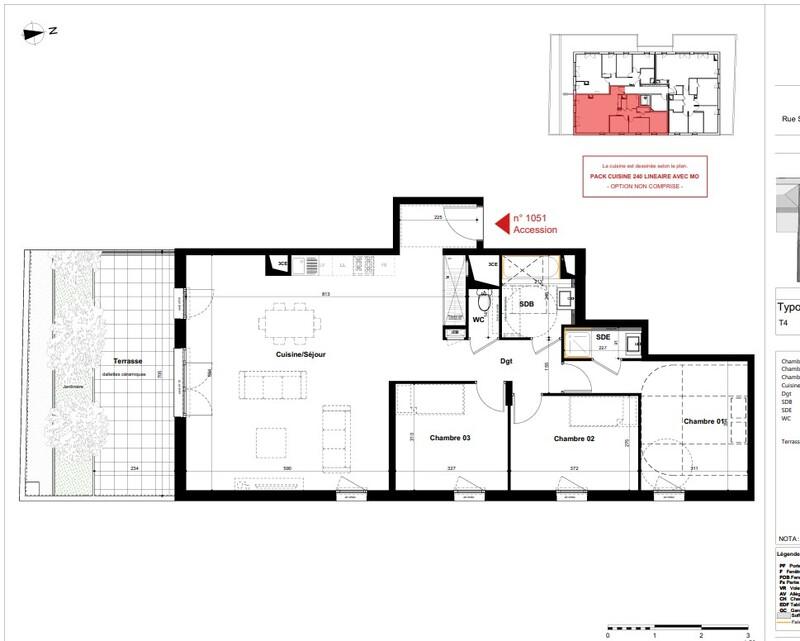 Appartement - 97 m² - 4 pièces