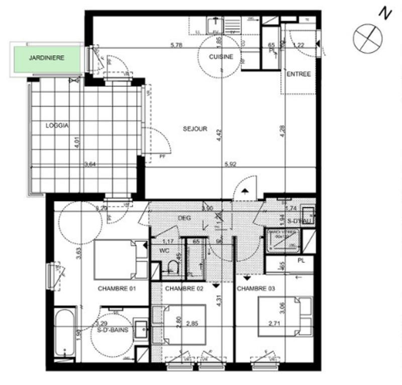 Appartement - 88 m² - 4 pièces