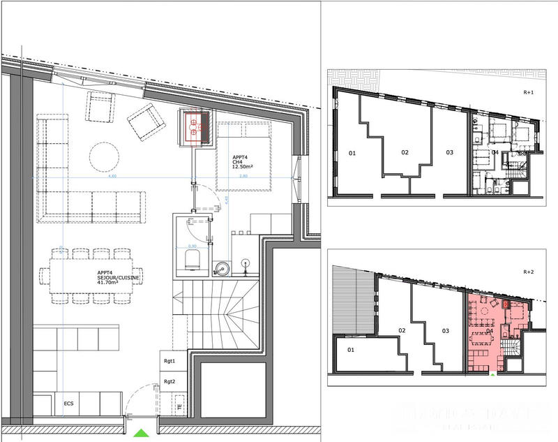 Duplex - 108 m² - 6 pièces