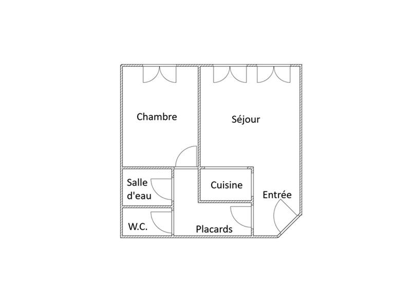 Appartement - 45 m² - 2 pièces