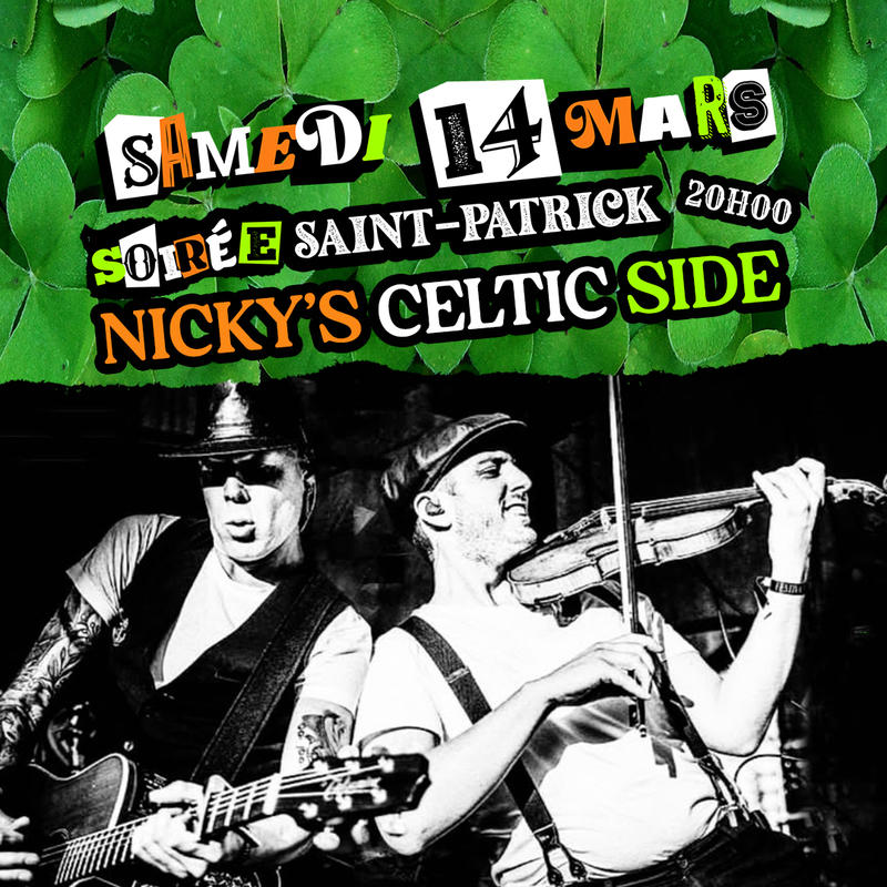 Concert Nicky's Celtic Side au BaRàBraV de Ribeauvillé samedi 14 mars