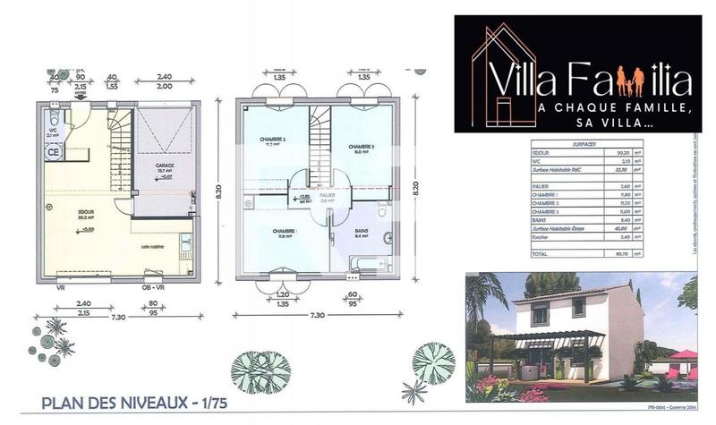 Villa - 80 m² - 4 pièces