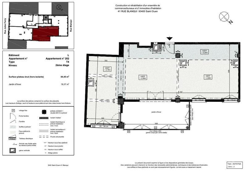 Loft - 84 m² - 4 pièces
