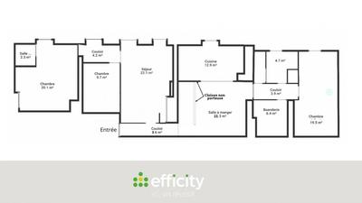 Appartement - 141 m² - 5 pièces