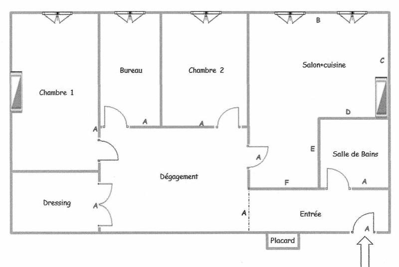 Appartement - 67 m² - 3 pièces