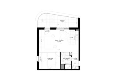 Appartement - 51 m² - 2 pièces