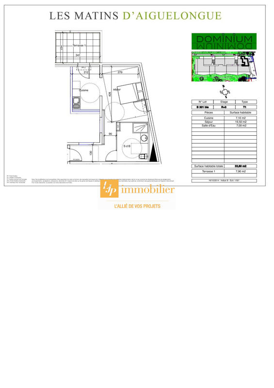 Appartement - 34 m² - 1 pièce