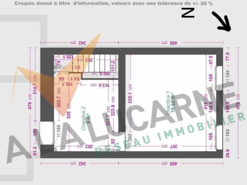 Maison de ville - 72 m² - 3 pièces