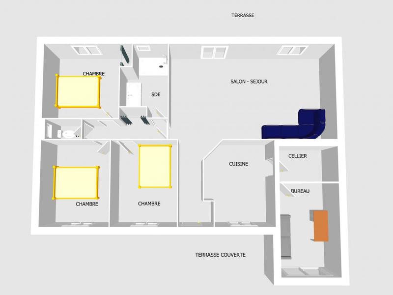 Maison - 104 m² - 4 pièces