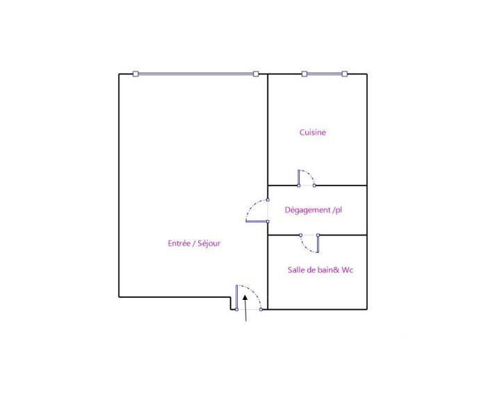 Appartement - 29 m² - 1 pièce