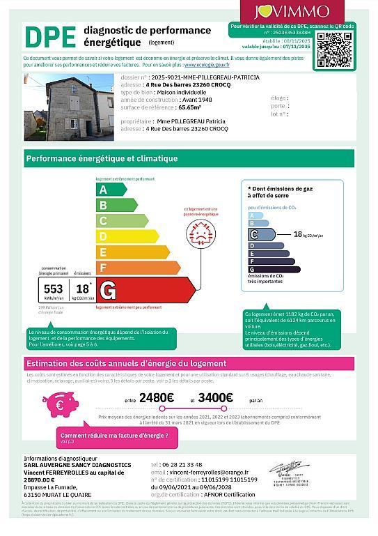 Maison - 66 m² - 5 pièces