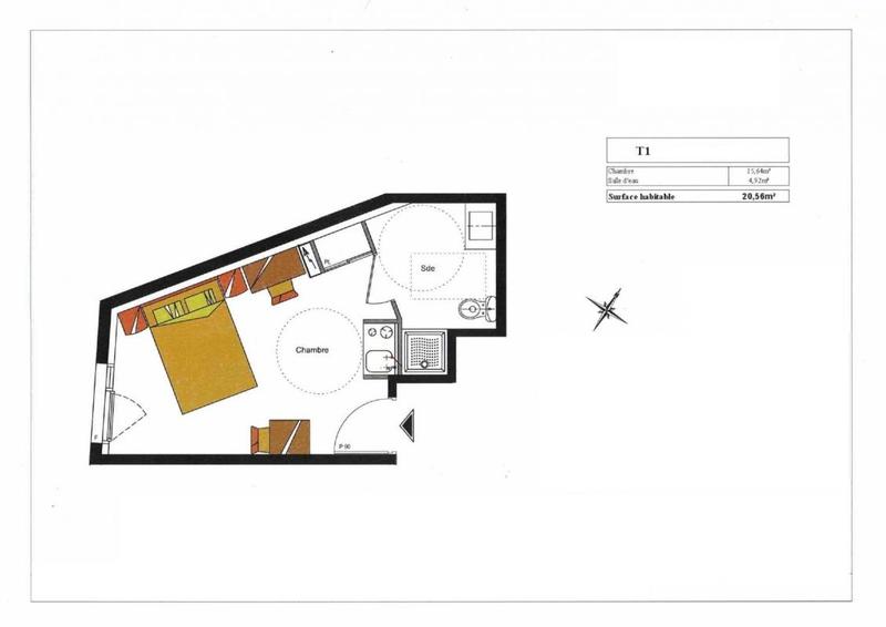 Appartement - 20 m² - 1 pièce