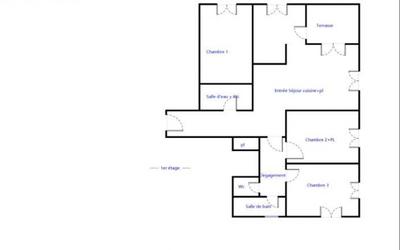 Appartement - 86 m² - 4 pièces