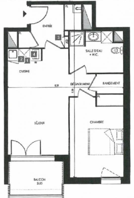 Appartement - 46 m² - 2 pièces
