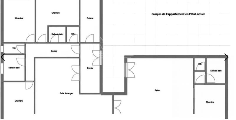 Appartement - 159 m² - 6 pièces