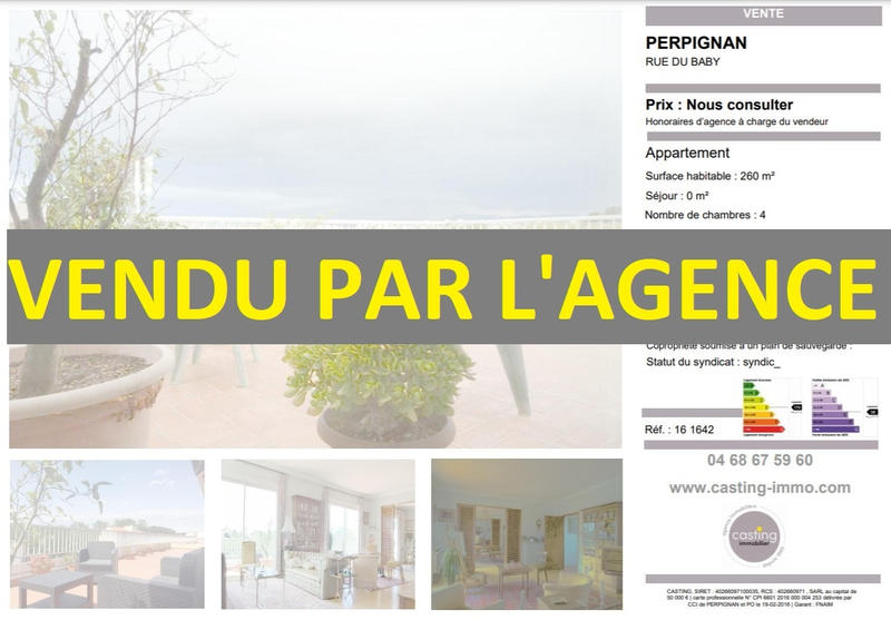 Appartement - 260 m² - 7 pièces