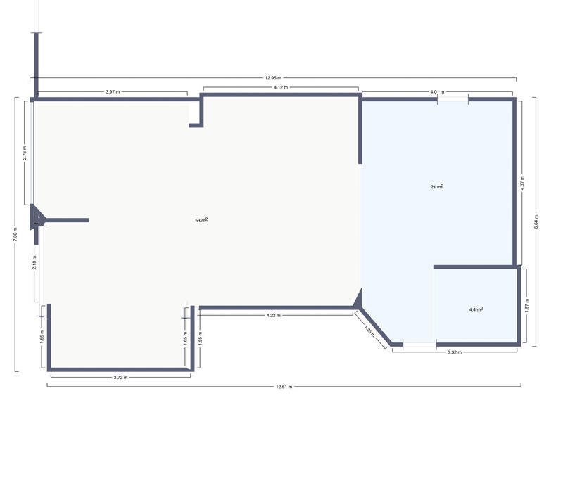 Local commercial - 100 m² - 3 pièces