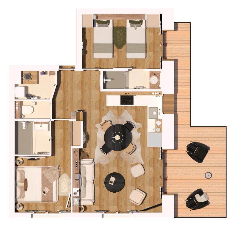 Appartement - 49 m² - 3 pièces