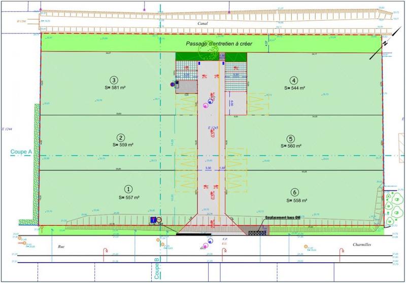 Terrain constructible - 544 m²